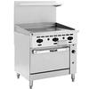 Vulcan 36R-36G Endurance 36in Gas Manual Griddle Range with Refrigerated Base 