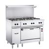 Vulcan EV48S-8FP240 48in Electric Restaurant Range with 8 French Hotplates - 240V 