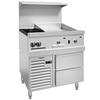 Vulcan Endurance 36in Gas 2 Burner Range with 24in Thermostat Griddle - 36R-2B24GT 