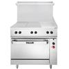 Vulcan EV36S-2HT12G208 36in Electric 2 Hot Top Restaurant Range with 12in Griddle 208v 