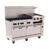 Vulcan Endurance 60in Gas 6 Burner Range with 24in Thermostatic Griddle - 60SC-6B24GT 