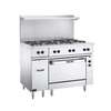 Vulcan 48in Electric Range w/(8) 2KW French Hotplate Burners - 240v - EV48SS-8FP240 