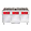 Vulcan Free Standing 50lb Capacity per Vat (3) Vat Electric Fryer - 3ER50cuft 