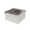 GSW USA SE2024FM-UP 24in x 20in Floor Mount Stainless Steel Mop Sink with 1in Upturn 