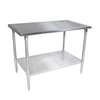 John Boos 144in x 24in 16 Gauge All Stainless Steel Work Table - ST6-24144SSK 