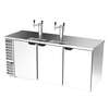 beverage-air 79in Dual Tap Draft beer cooler with Stainless Exterior - DD78HC-1-S 
