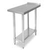 John Boos 15in X 30in Stainless Steel Filler Table with 1Â½ Riser - EFT8-3015-X 