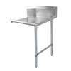 John Boos Pro-Bowl 24in Stainless Clean Dishtable with Galvanized Legs - CDT6-S24GBK-L 