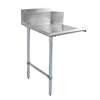 John Boos Pro-Bowl 48in Stainless Clean Dishtable with Galvanized Legs - CDT6-S48GBK-R 