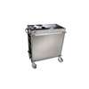 Cadco MobileServÂ® (4) Airpot Well Stainless Mobile Beverage Cart - BC-2-LST 