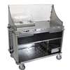 Cadco Stainless Open Base Mobile Demo/Sampling Cart - CBC-DC-LST 