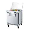 Turbo Air MST-24S-N6 24in 6 Pan Sandwich Salad Prep Unit With Clear Lid 