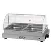 Cadco Heavy Duty Countertop Double Buffet Server with Rolltop Lid - WTBS-2N-HD 