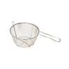 Winco 9-1/2in Nickel Plated Round Wire Mesh Fry Basket - FBR-9 