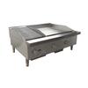 Comstock Castle 36in Wide Countertop Gas Griddle/Charbroiler Combo Unit - CS-12RB-24G 