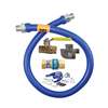 Dormont 72in Blue Hose 3/4in Gas Connector Kit with Quick Disconnect - 1675KIT72 