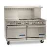 Imperial Pro Series 60in (6) Burner Gas Range with 24in Griddle - IR-6-G24-C 