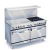 Imperial Pro Series 72in Gas (4) Open Burner Range with 48in Griddle - IR-4-G48-C 