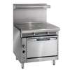 Imperial Spec Series 36in Gas Range with 2 French Tops with Rings & Covers - IHR-2ft 