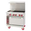 American Range 36in (4) Burner Gas Range with 12in Griddle & Innonvection Oven - AR-12G-4B-NV 