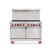 American Range 48in Space Saver (4) Burner Gas Range with (1) 24in Griddle - AR-24G-4B 