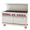 American Range 60in (8) Burner Gas Range with 12in Griddle & 2 Convection Ovens - AR-12G-8B-CC 