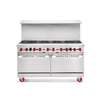 American Range 72in Commercial 12 Burner Gas Range with (2) Convection Ovens - AR-12-CC 