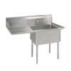 BK Resources 1 Compartment 18x18x12 Stainless Steel Sink - ES-1-18-12-18L 