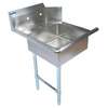 BK Resources 26in Stainless Left-to-Right Operation Soiled Dishtable - BKSDT-26-L 