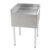 BK Resources UB4-18-CDB 18 x 18 Stainless Steel Underbar Corner Drainboard Unit 