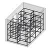 Quantum Food Service Epoxy Wire Shelving Kit For 8ft x 12ft Walk-In Cooler/Freezer - WR74-2442P (6) + WR74-2424P (2) 