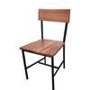 Oak Street Manufacturing Timber Series Metal Side Chair with Distressed Wood Finish - CM-W702 