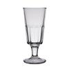 Anchor Hocking 16oz Clear Footed Soda Glass with Paneled Sides - 1dz - 90060 