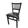Oak Street Manufacturing Vertical Back Metal Dining Chair with Vinyl Seat - SL2090 