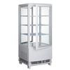 Winco 17in Countertop White Refrigerated 4-Tier Display Case - CRD-1 