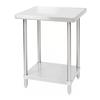 Falcon Food Service 30in x 30in Deluxe 18 Gauge All Stainless Steel Work Table - WT-3030-SSU 