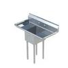 Falcon Food Service 10in x 14in (1) Compartment Stainless Steel Commercial Sink - E1C-10X14-2-15 