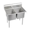 Falcon Food Service 16in x 20in (2) Compartment Stainless Steel Commercial Sink - E2C-16X20-0 
