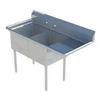 Falcon Food Service 18in x 18in (2) Compartment Stainless Steel Commercial Sink - HD2C-18X18-R-18 