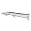 Falcon Food Service WS1896-HD 18in x 96in Heavy Duty 16 Gauge Stainless Steel Wall Shelf 