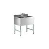 Falcon Food Service 24in 18 Gauge Stainless Steel Underbar (2) Compartment Sink - BS2T101410 