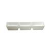 Oneida Fusion Bright White 3-Compartment Porcelain Dish - 3dz - R4020000945 