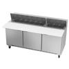 beverage-air 72in Refrigerated 18 Pan Refrigerated Sandwich Prep Unit - SPE72HC-18C 