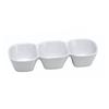 Oneida Buffalo Bright White 12in x 4Â¾" 3-Compartment Porcelain Dish - F8010000895 