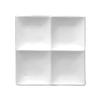 Oneida Buffalo Bright White 4-Compartment Porcelain Dish Bowl - 1dz - F8010000946 