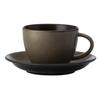 Oneida Rustic Chestnut 4.25in Two-Tone Porcelain Espresso Saucer - L6753059501 