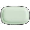 Oneida Luzerne Tin Tin Green 10in x 6in Porcelain Rectangular Platter - L2104009350 