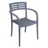 Grosfillex Vogue Denim Blue Indoor/Outdoor Stacking Chair - 16 Per Set - US633680 