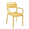 Grosfillex Vogue Yellow Indoor/Outdoor Stacking Chair - 16 Per Set - UT115737 