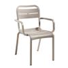 Grosfillex Canne French Taupe Indoor/Outdoor Stacking Chair -16 Per Set - UT115181 